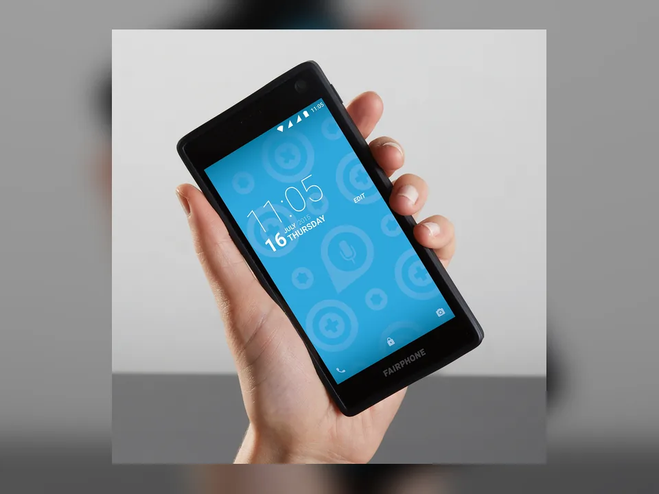 Téléphone représentatif de la marque Fairphone